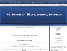 Tablet Screenshot of kanzlei-bswb.de
